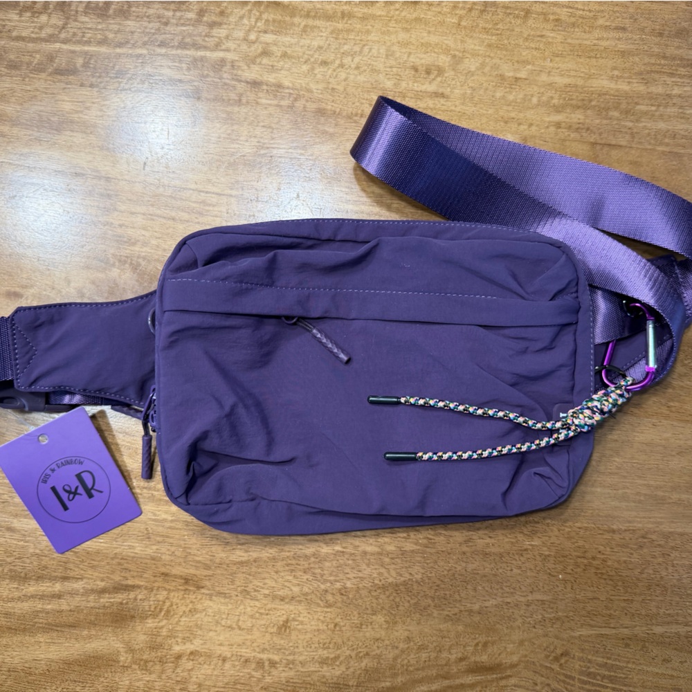 Vibrant Purple Crossbody Bag by I&R